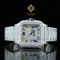 2024 Top Brand Luxury Business Watch Custom Full Iced Hip Hop Diamond Moissanite Modern Automatic Sapphire 41mm Mechanical