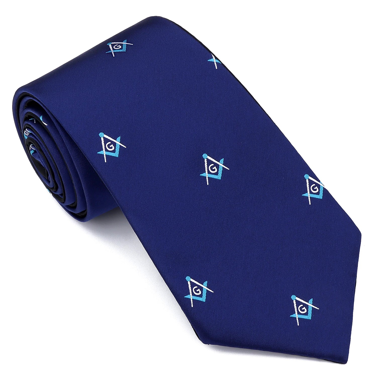 HAWSON New Design Masonic neckties for men Compass G Letter Pattern for Freemason Members  8CM Polyester Tie Party Gift
