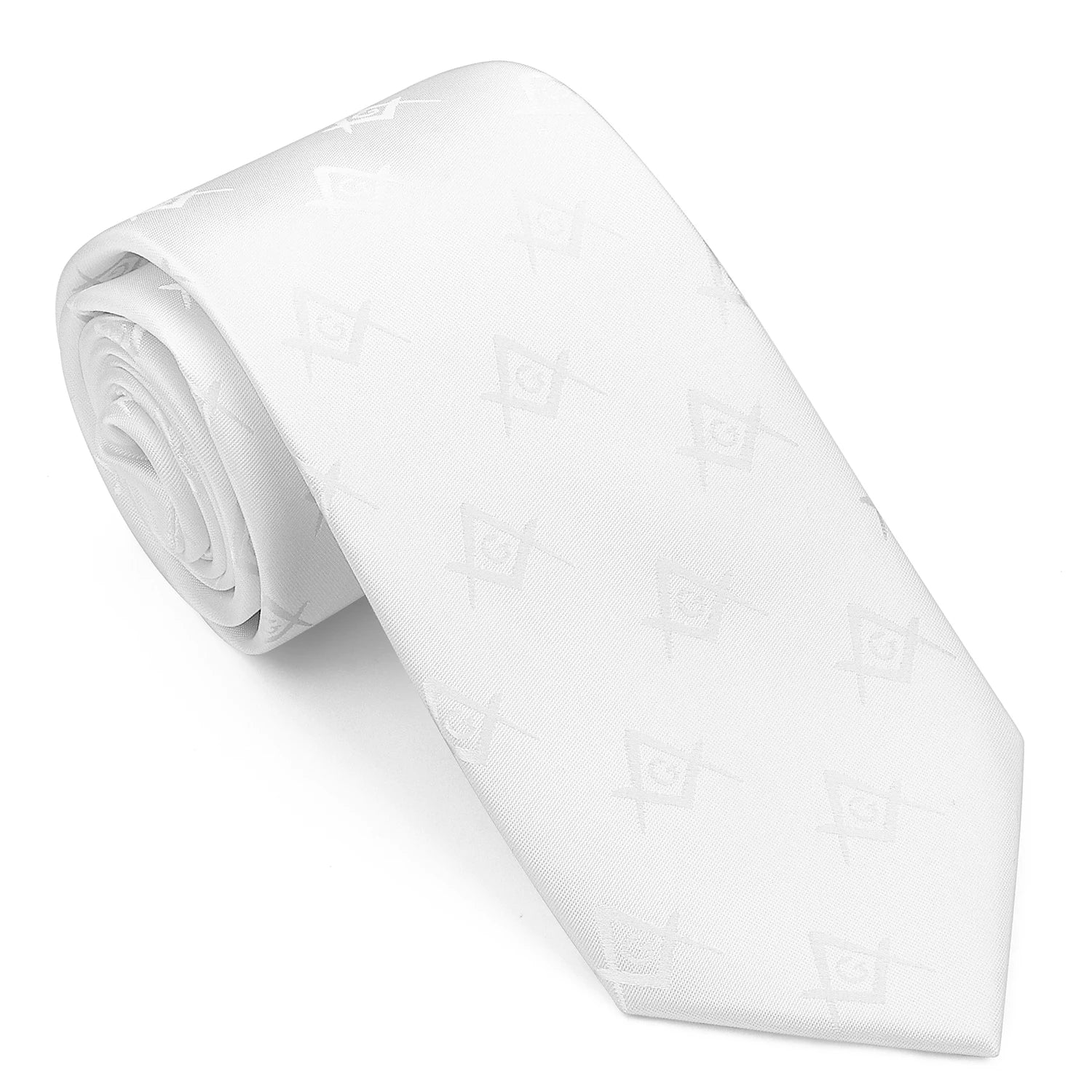 HAWSON New Design Masonic neckties for men Compass G Letter Pattern for Freemason Members  8CM Polyester Tie Party Gift
