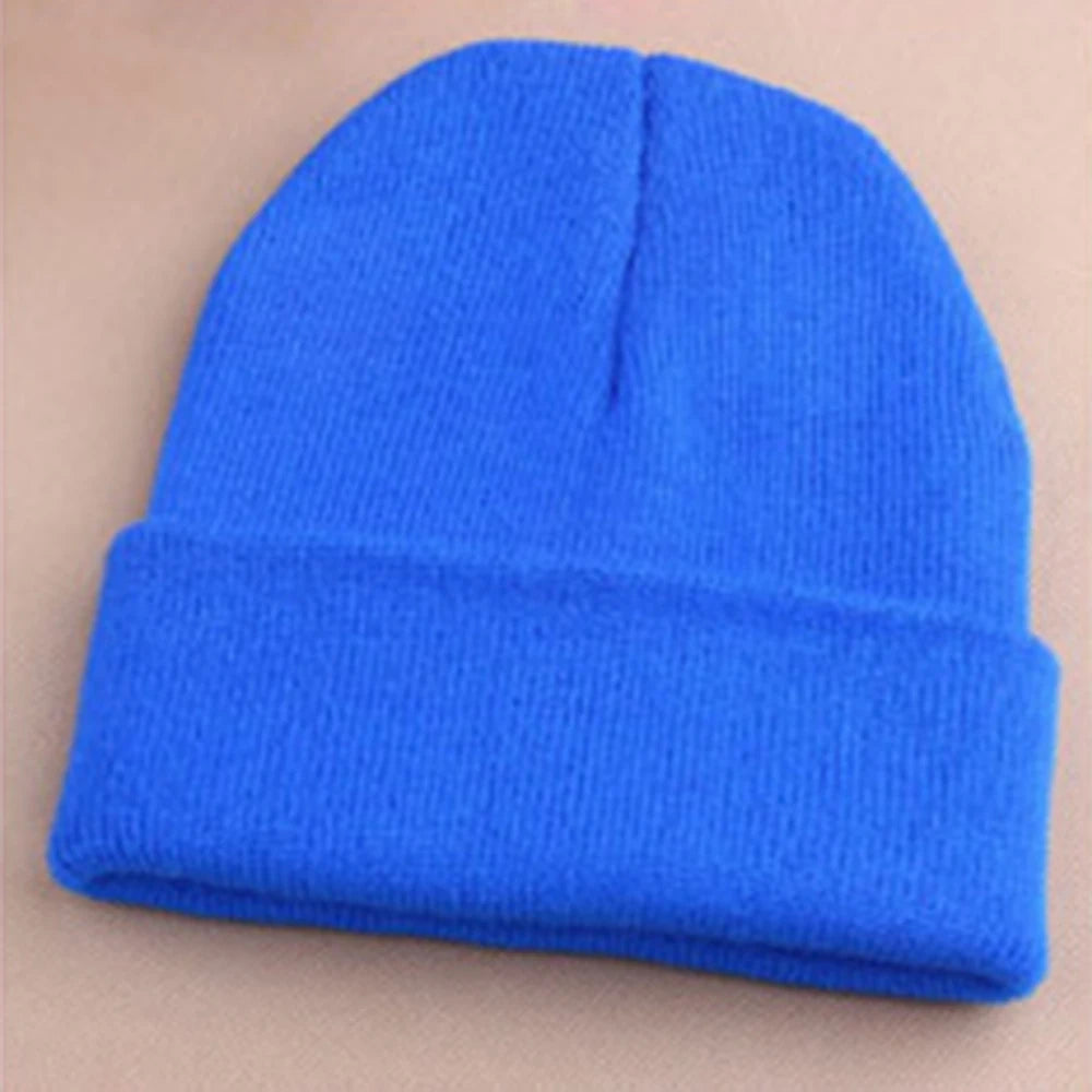 Fashion 19 Colors Knitted Neon Women Beanie Girls Autumn Casual Elastic Cap Women's Warm Winter Hats Unisex Gorros Hombres