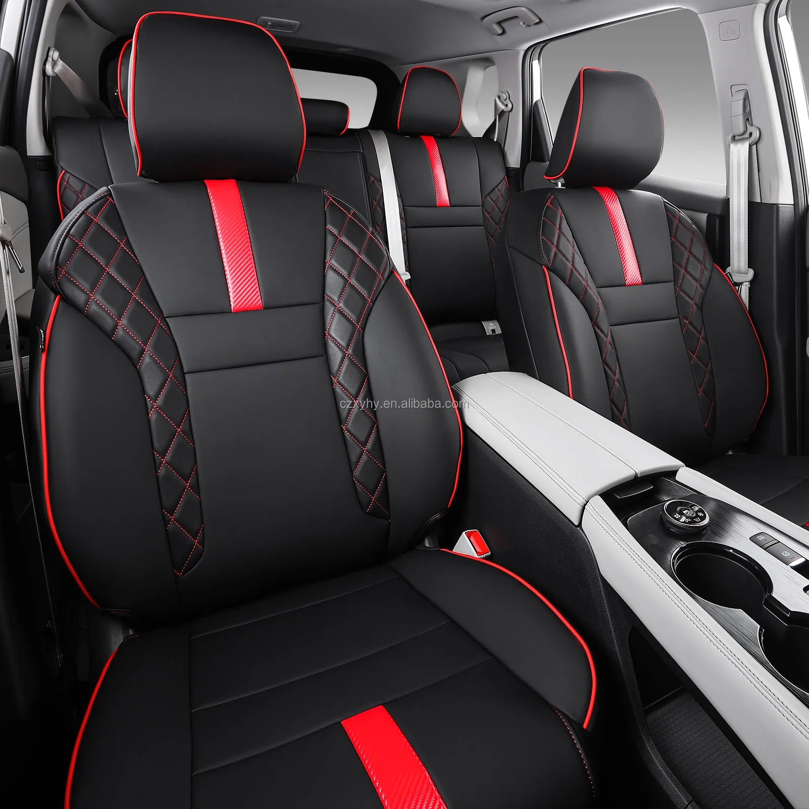 Luxury Sports Car Seat Cover Customized for 2017-2019 Nissan Rogue Leather Seat Covers All-Season Car Accessories