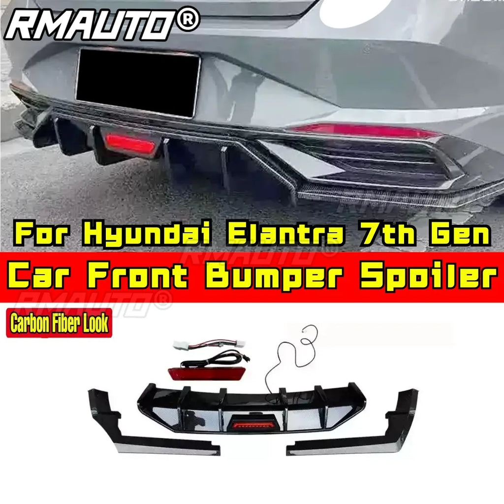 For Hyundai Elantra 7th Gen Rear Trunk Spoiler Wing Rear Roof Spoiler Roof Wing Body Kit Car Accessories