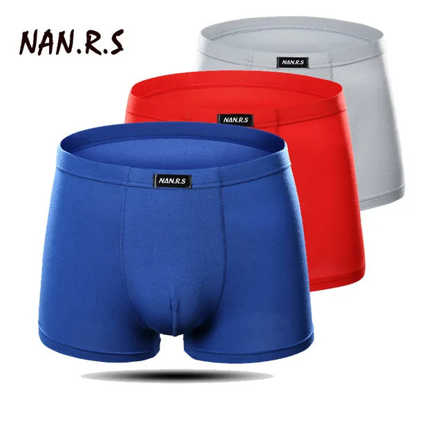 Men's Underwear Boxer Shorts Bamboo Fiber Solid Color Male Pants Breathable Underpants Boxer For Men Pantalones Para Hombres New