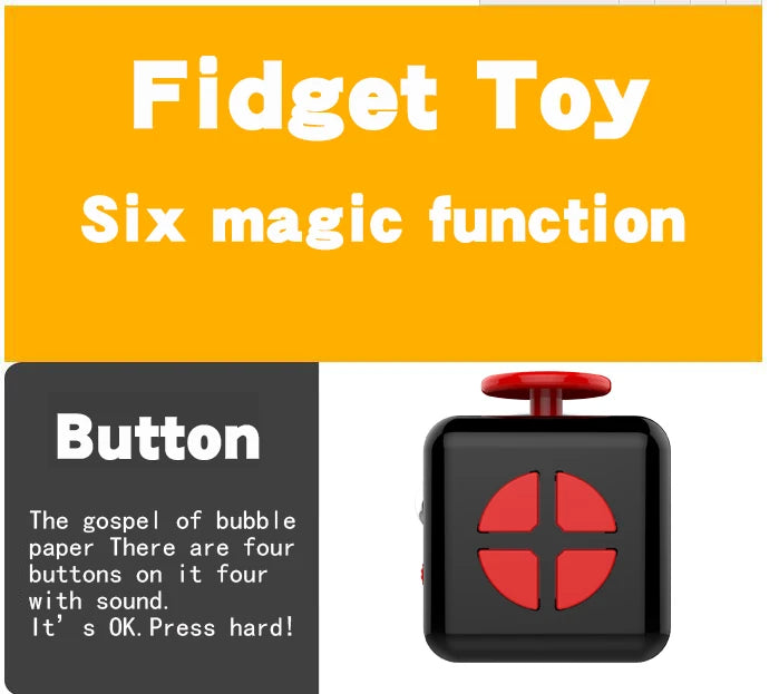 Fidget Toys Anti Stress Toys Magiques Push Decompression Dice Rainbow Fingertip Hand Game Antiestress Relax Toys for Figet Toys