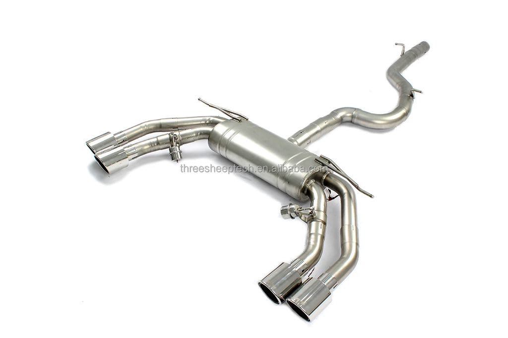 Audi S3 8P 8V Performance Exhaust Parts Auto Stainless Steel Catback Muffler with Valve Car Accessories Pipe