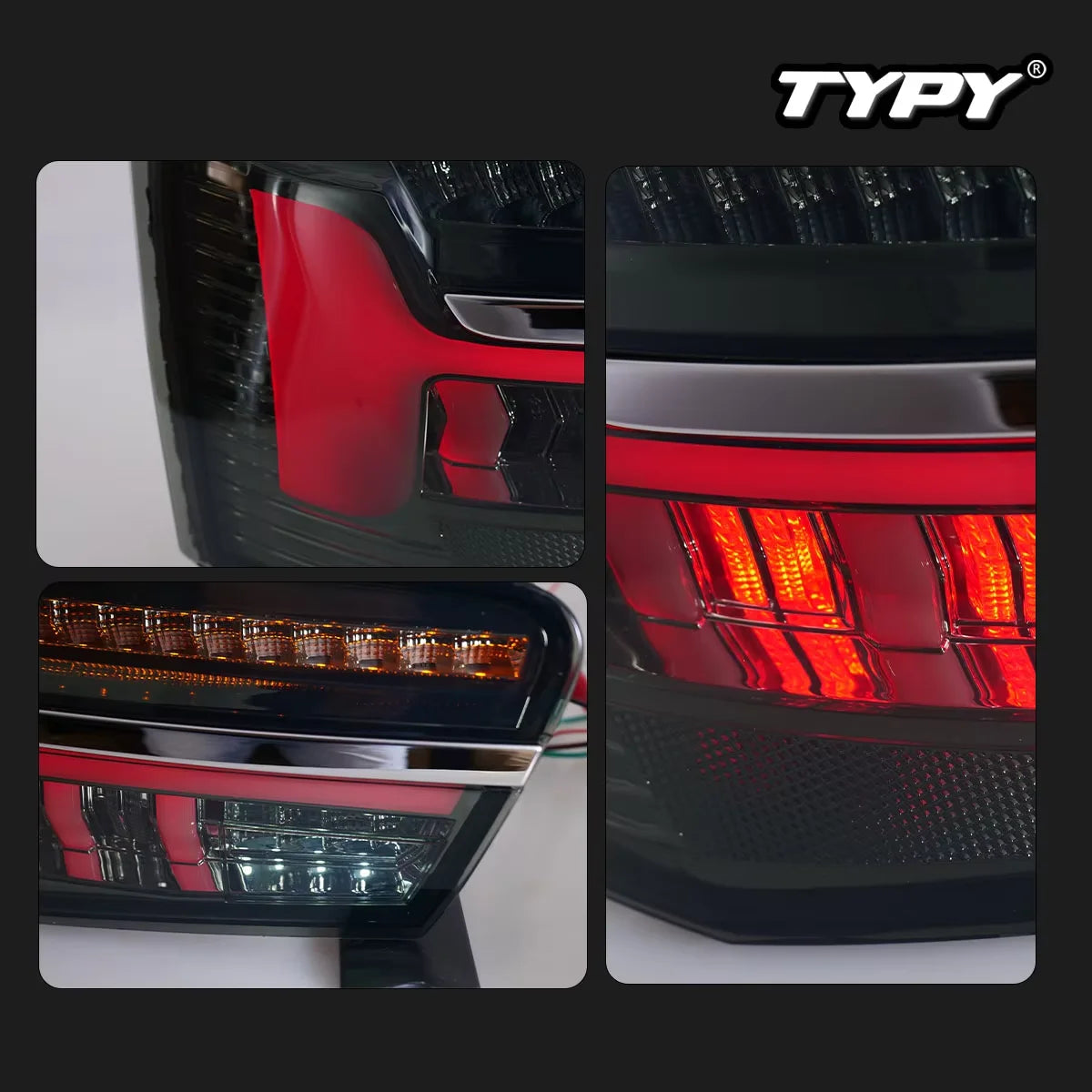TYPY Car Tail Lights  LED Car Tail Lamps Daytime Running Lights for Audi A6 C7 2012-2015 Dynamic Turn Signals Car Accessories