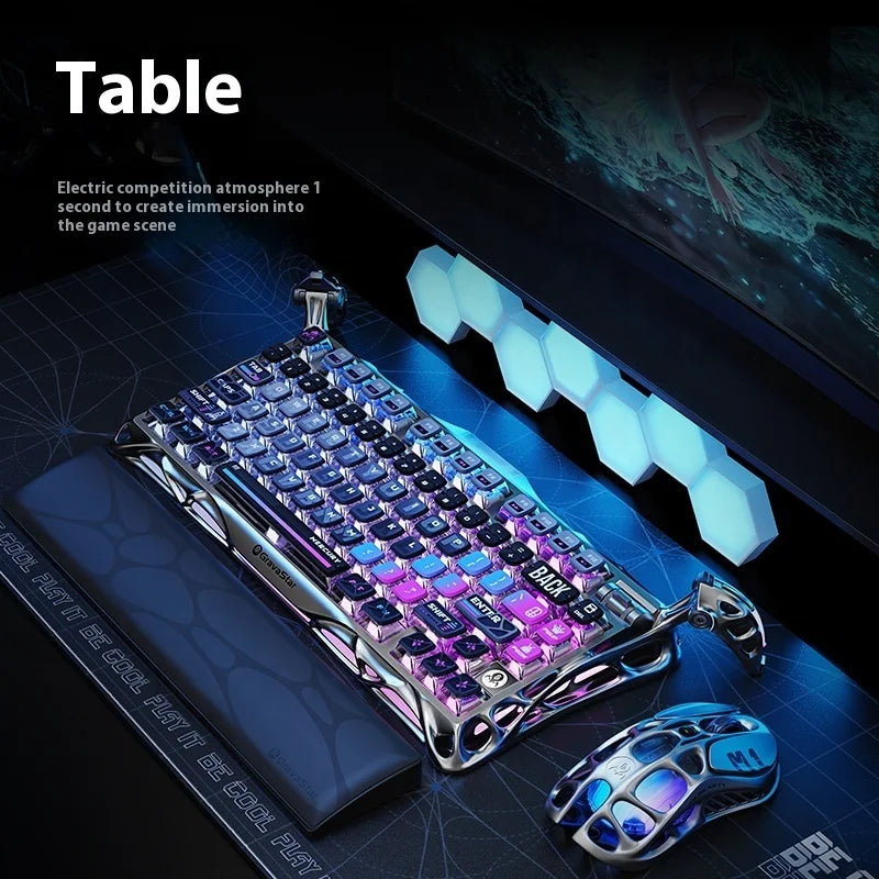 Wireless Mechanical Keyboard Gravastar for Laptop/Computer Special Gift Top Gaming Peripherals Cyberpunk K1 Pro Special Edition