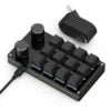 USB-C Customized Keyboard Mini Copy Paste 2 3 Keys with RGB Light Multimedia Knob Mechanical Hot Swap Programmable Macro Keypads