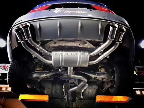 Audi S3 8P 8V Performance Exhaust Parts Auto Stainless Steel Catback Muffler with Valve Car Accessories Pipe