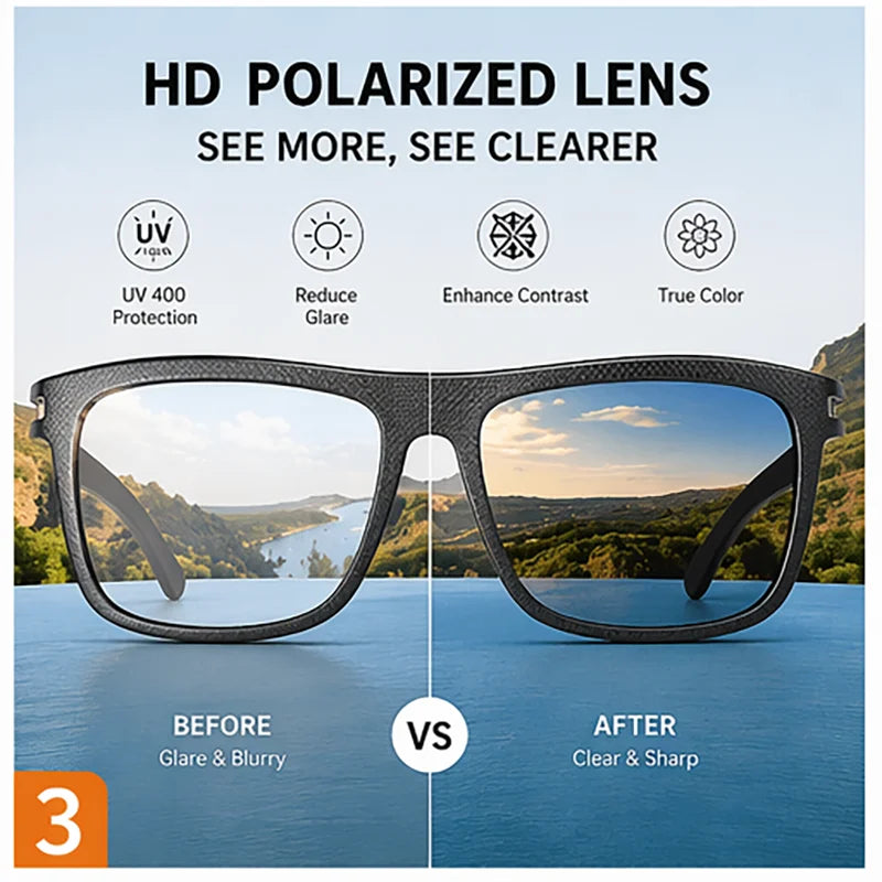 Square Polarized Tortoiseshell Colored Lenses Trendy Sunglasses for Unisex Adult Lightweight Full Rim Frame