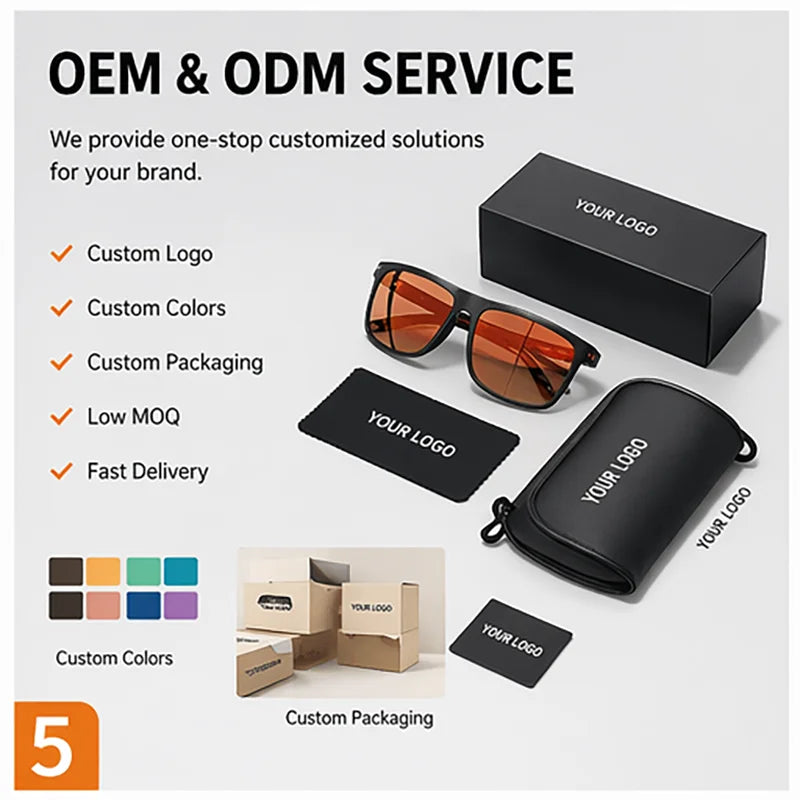 Square Polarized Tortoiseshell Colored Lenses Trendy Sunglasses for Unisex Adult Lightweight Full Rim Frame