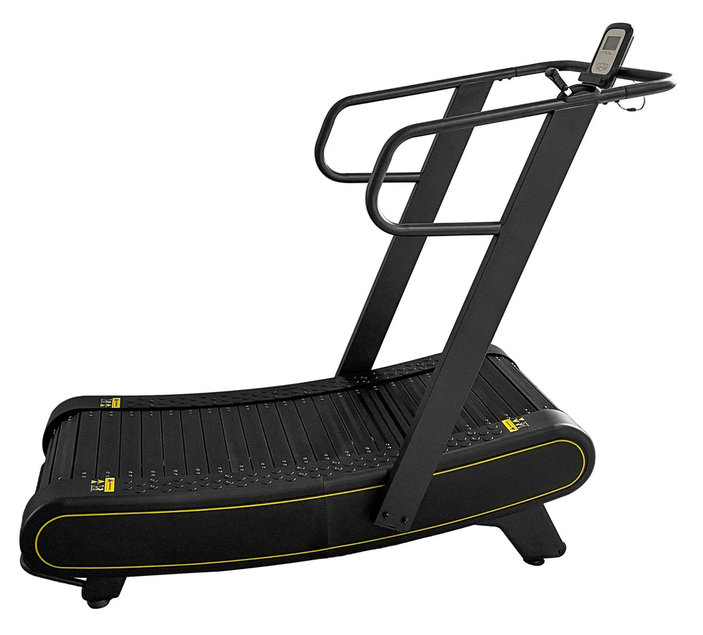 Curved Unpowered Home Fitness Treadmill  Multi-Exercise Mode Gym Mechanical Treadmill Manual Heart Running
