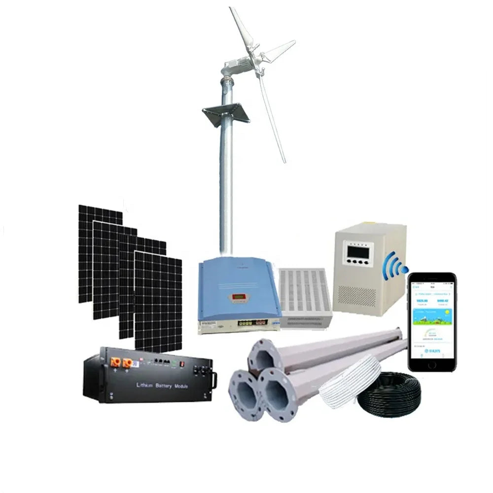 Real Power Horizontal Residential Wind Turbine 3kw Max 4.5kw 220v 380v 415v Wind Energy Generator