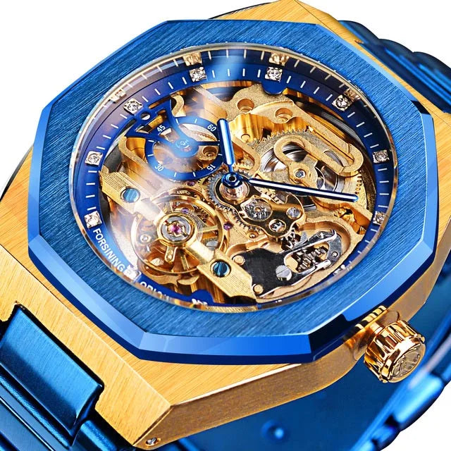 Watches Men Wrist Top Brand Waterproof Fashion Design Luminous Male Relojes Hombre Iced Out Tourbillon Skeleton Mechanical Watch