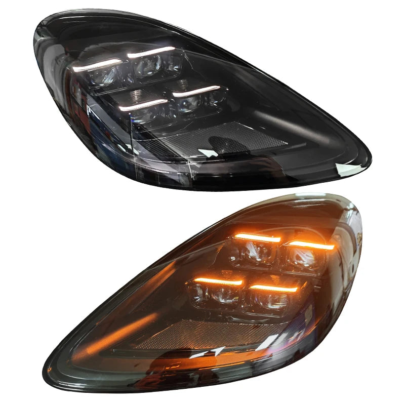 YU GUANG for Porsche 718 Cayman 982/Boxster 2016-2024 LED Headlights Matrix Style Headlamp Car Accessories Front Lights