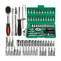 46pcs 1/4 Inch Ratchet Wrench Set Metric Hex Bit Socket Set Mechanic Tool Kits for Auto Repair Vehicle Tools