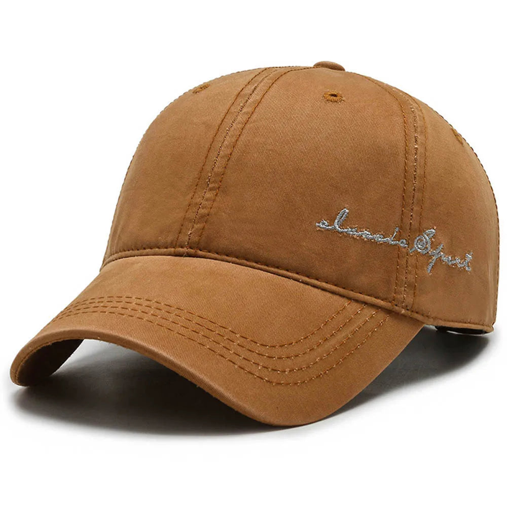 FS Vintage Brown Letter Baseball Cap For Men Brand Women Hat Summer Streetwear Hip Hop Caps Cotton Trucker Hats Gorras Hombre