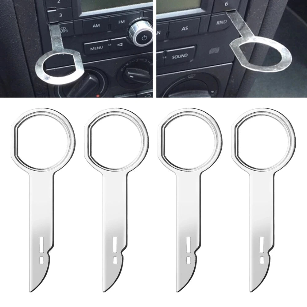 4Pcs Radio Removal Stereo Key Release Pin Head Unit O  Practical Extraction s for VW  Car Accessories
