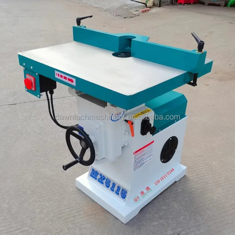220V 3KW MX5115 Vertical Single-Spindle Woodworking Moulder Shaper Router for Wood and Acrylic