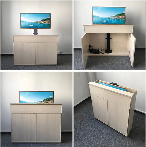Adjustable Motorized TV Lift 32"-70" TV Mechanism 1000mm Auto Lifting Adjustable Hidden TV Lift for Home Cabinet Bed and Office