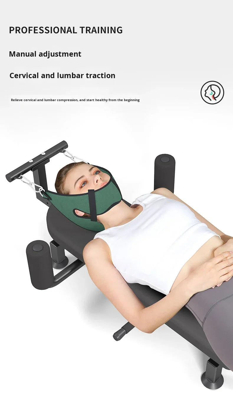 Sovis Mechanical Inverted Cervical Lumbar Spine Relaxer Leg Stretching PVC Fitness Device Home Waist Traction Machine