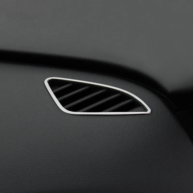 Car Accessories For Audi Q3 2012-16 Central CD Panel Cover Trim Air Conditioner Outlet Frame Door Armrest Decoration Strips