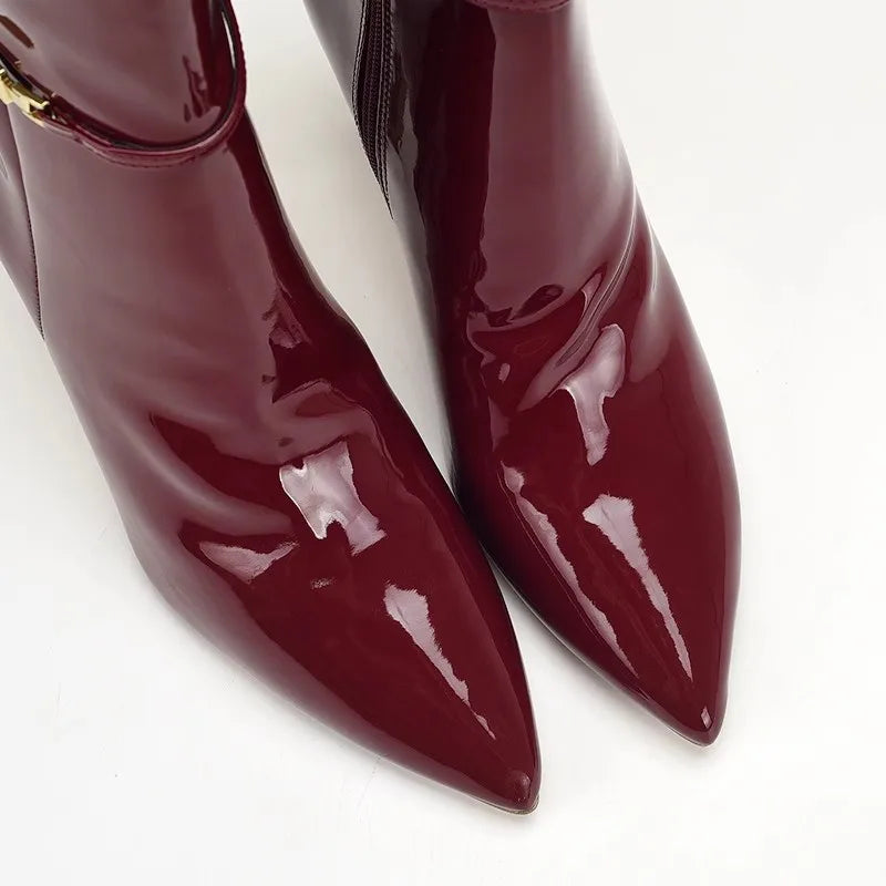 Women's Autumn and Winter Long Boots, European and American Plus Size  Motorcycle Boots, Women's Shoes