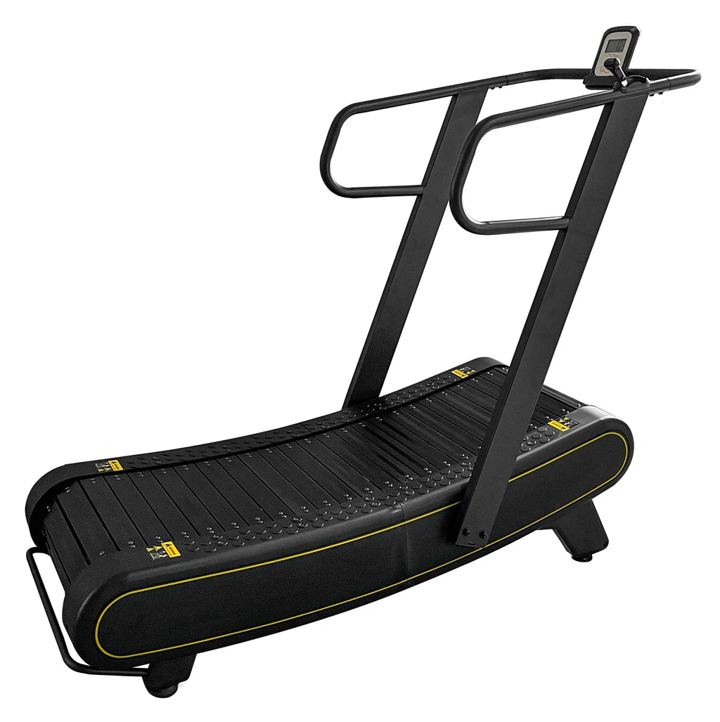 Curved Unpowered Home Fitness Treadmill  Multi-Exercise Mode Gym Mechanical Treadmill Manual Heart Running