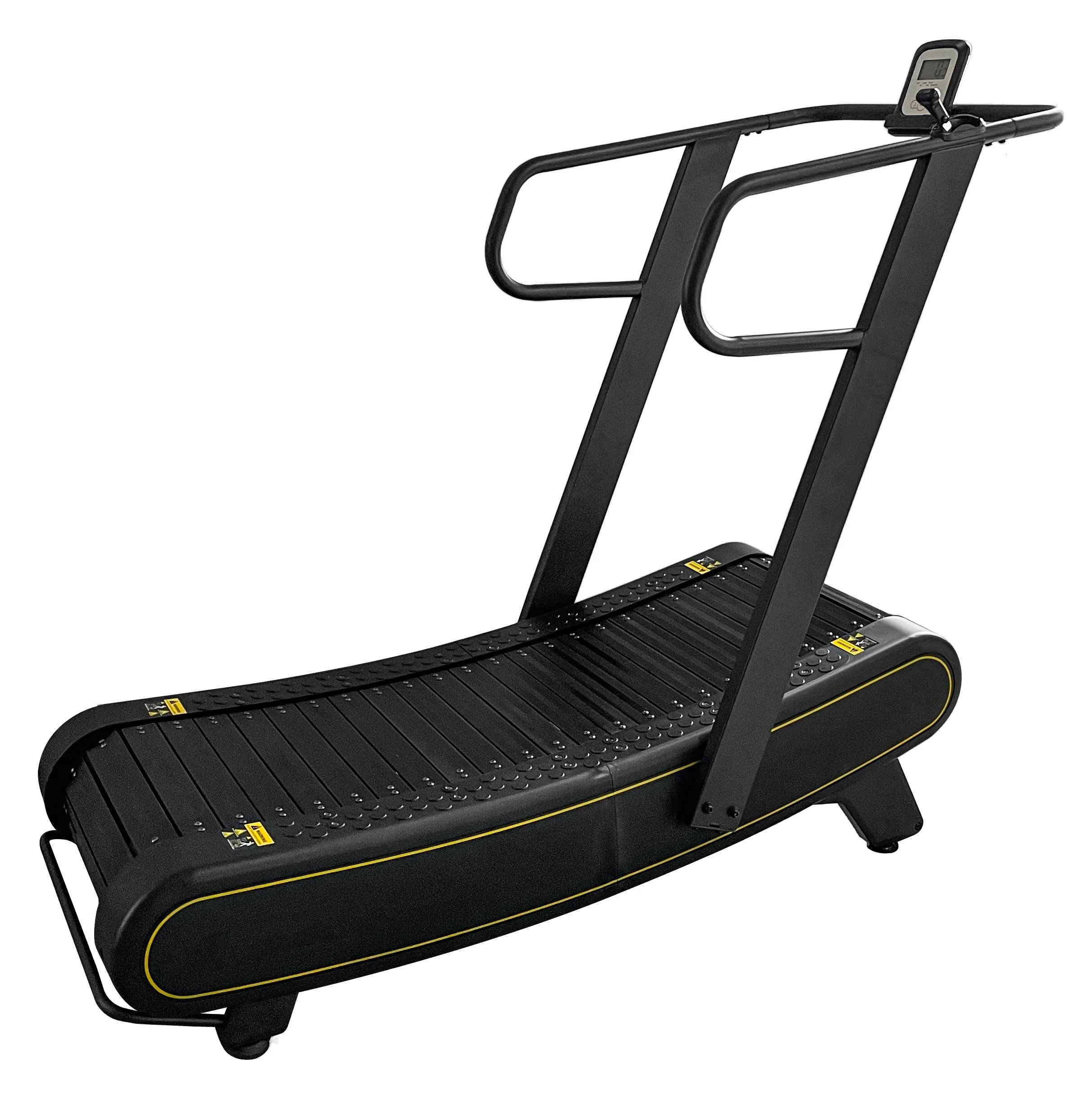 Curved Unpowered Home Fitness Treadmill  Multi-Exercise Mode Gym Mechanical Treadmill Manual Heart Running