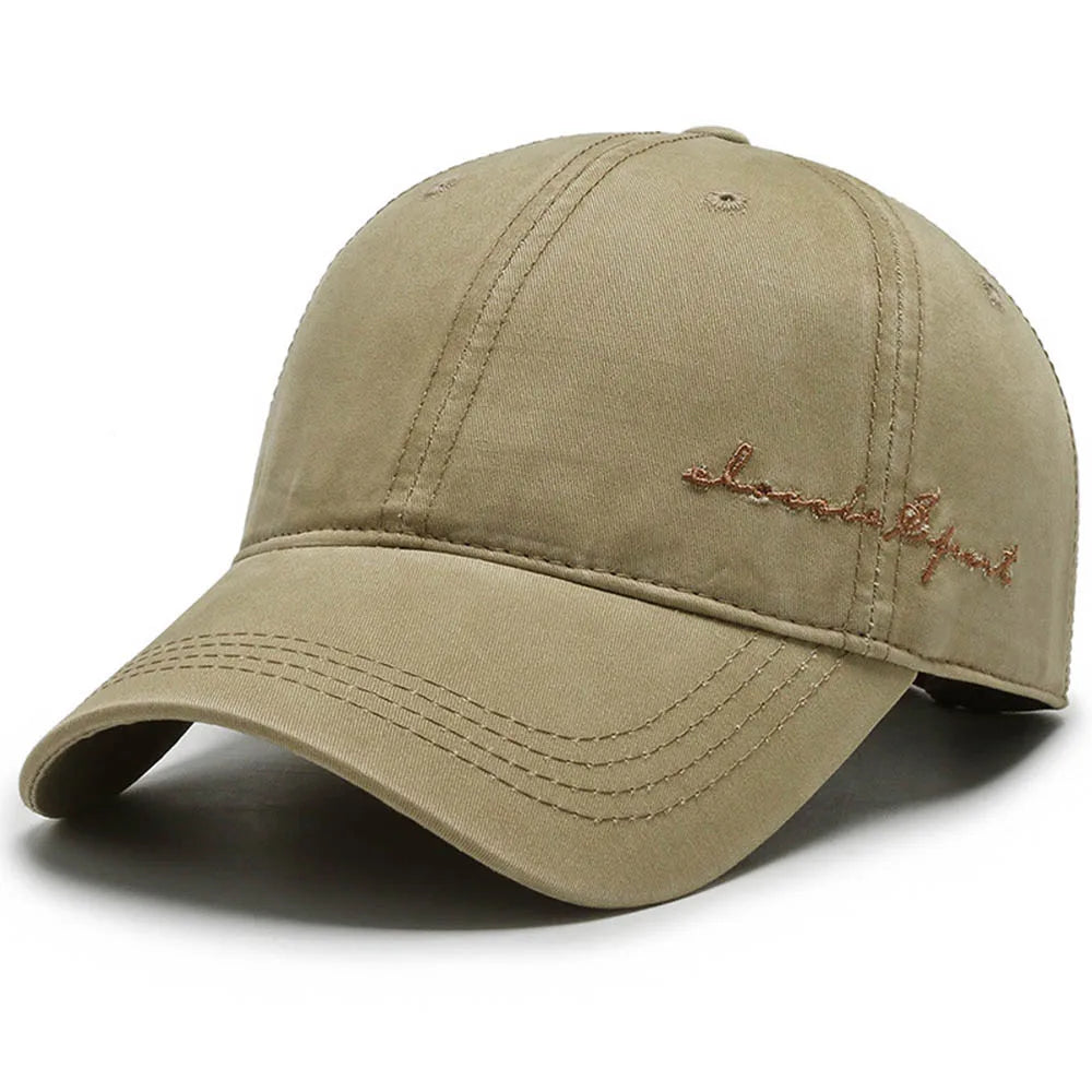 FS Vintage Brown Letter Baseball Cap For Men Brand Women Hat Summer Streetwear Hip Hop Caps Cotton Trucker Hats Gorras Hombre