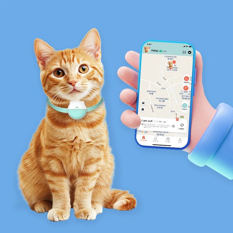 APP+WEB Monitoring Service Small and Light Dog/Cat Activity Tracking Pet GPS Tracker Animal Tracking Device EV-206