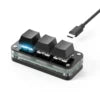 USB-C Customized Keyboard Mini Copy Paste 2 3 Keys with RGB Light Multimedia Knob Mechanical Hot Swap Programmable Macro Keypads