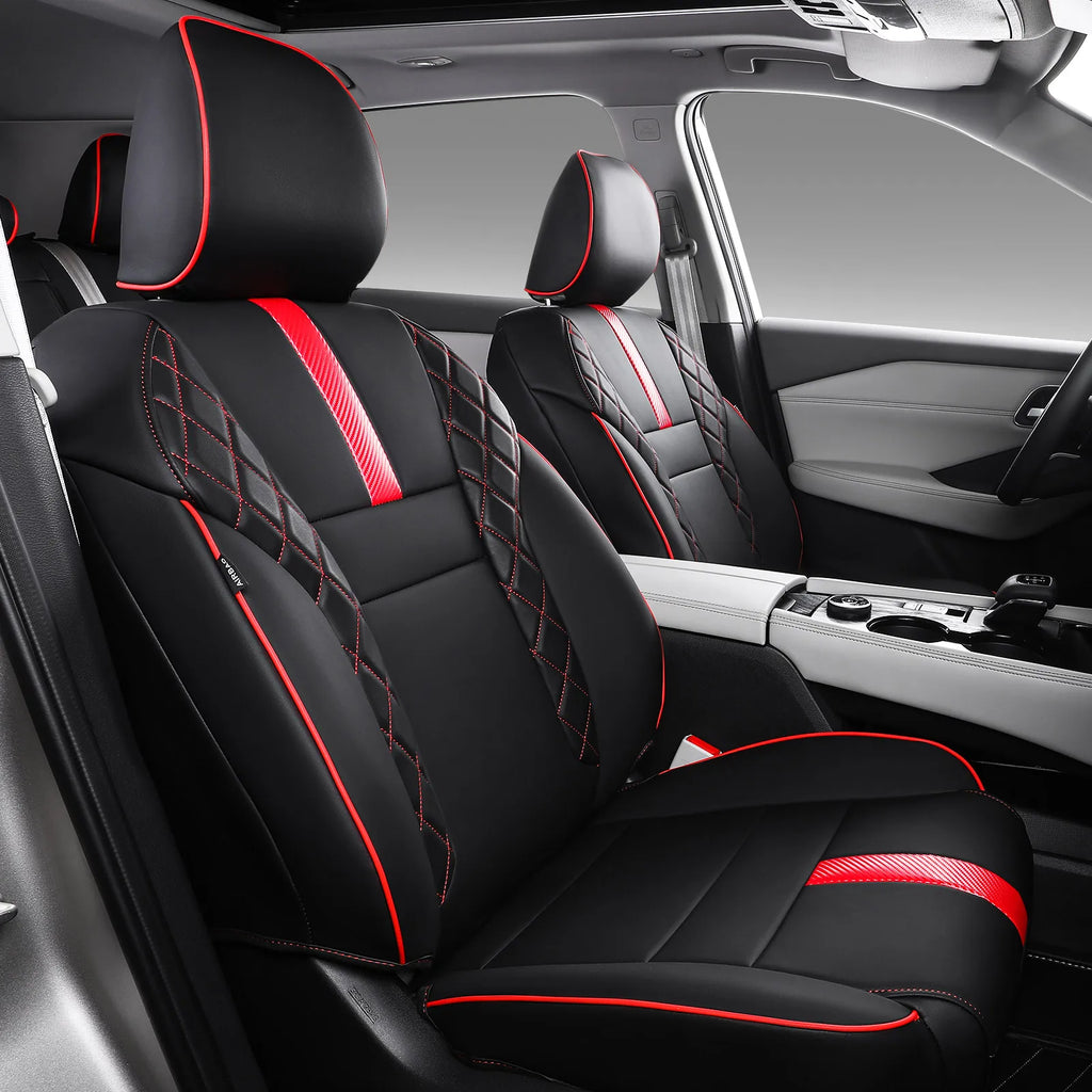 Luxury Sports Car Seat Cover Customized for 2017-2019 Nissan Rogue Leather Seat Covers All-Season Car Accessories