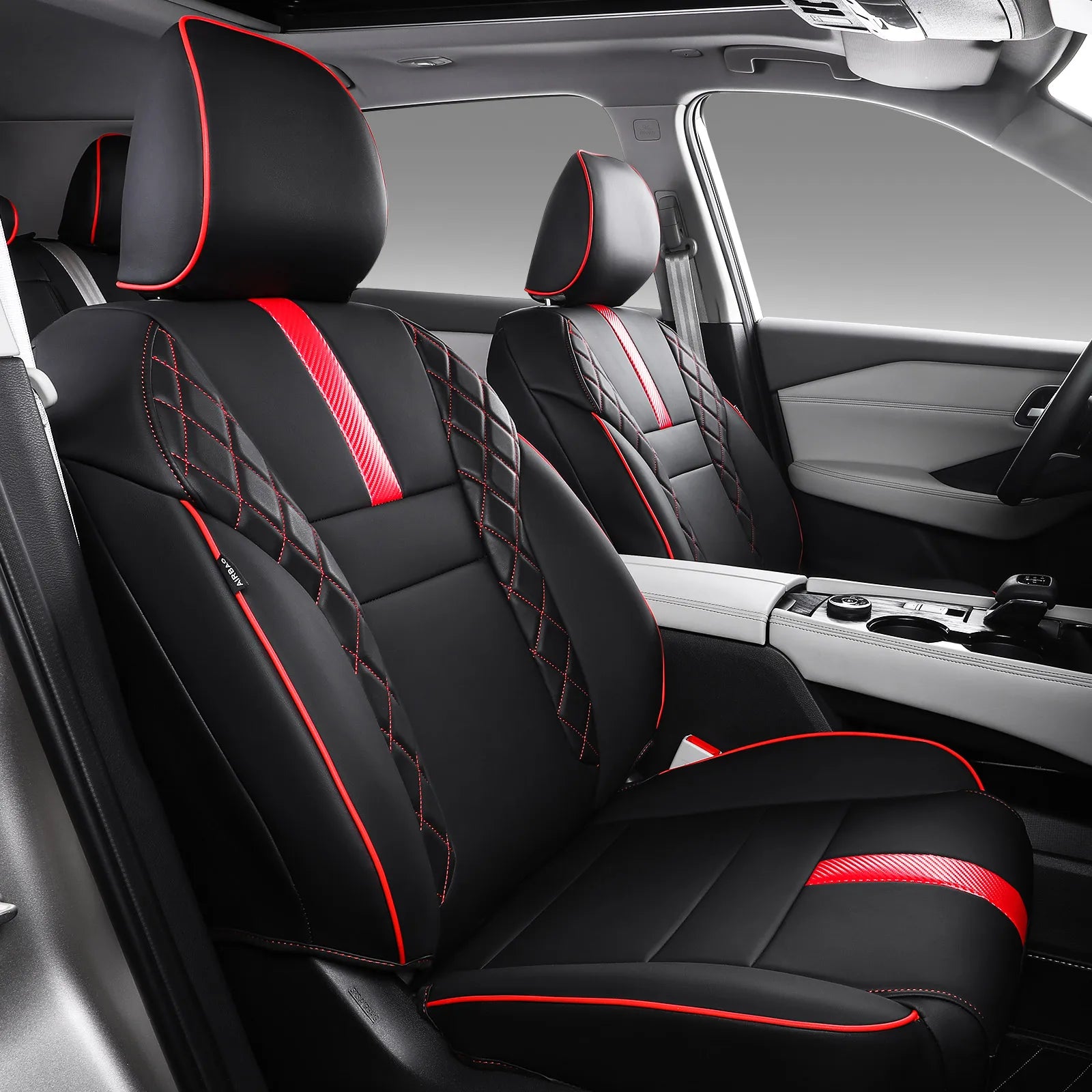 Luxury Sports Car Seat Cover Customized for 2017-2019 Nissan Rogue Leather Seat Covers All-Season Car Accessories