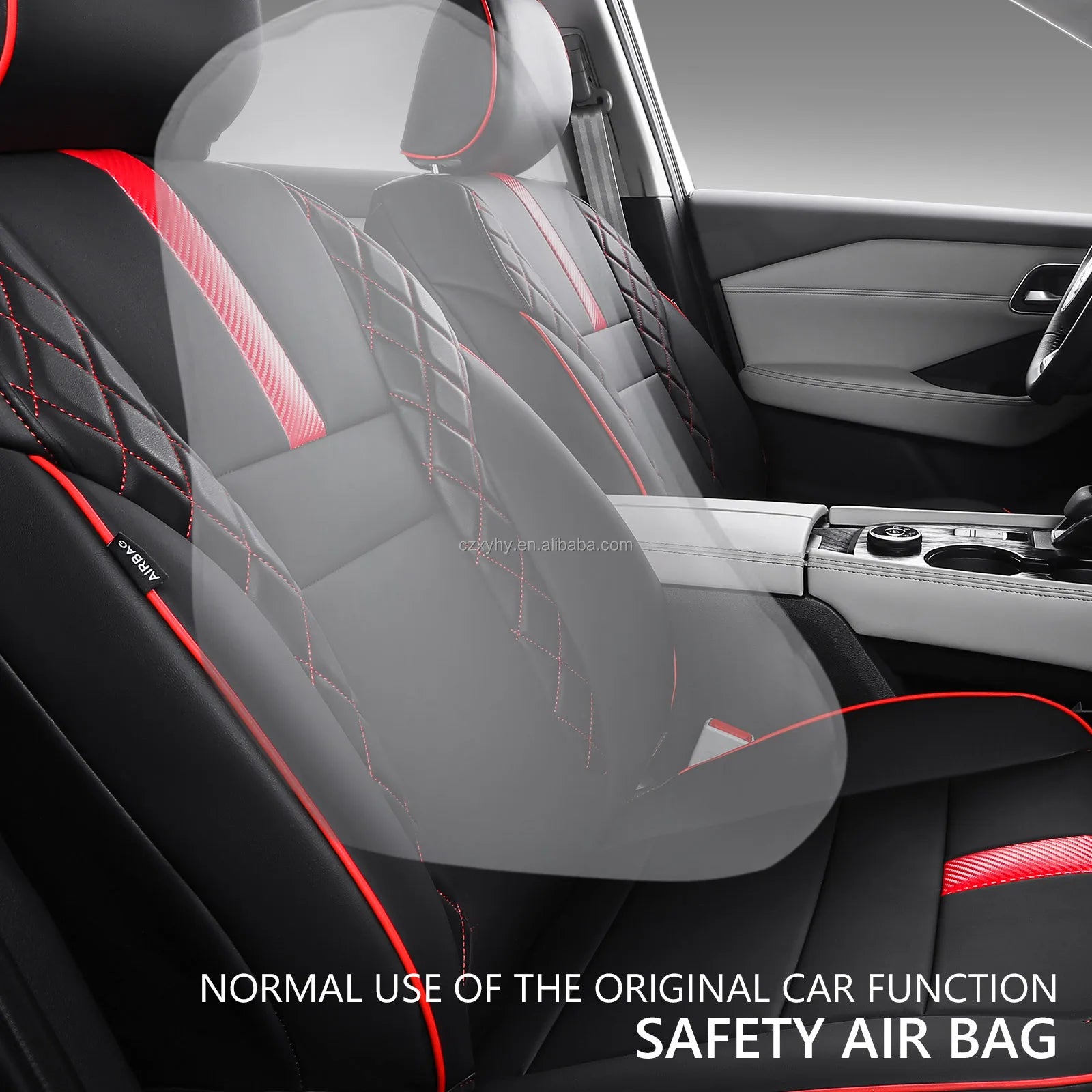 Luxury Sports Car Seat Cover Customized for 2017-2019 Nissan Rogue Leather Seat Covers All-Season Car Accessories