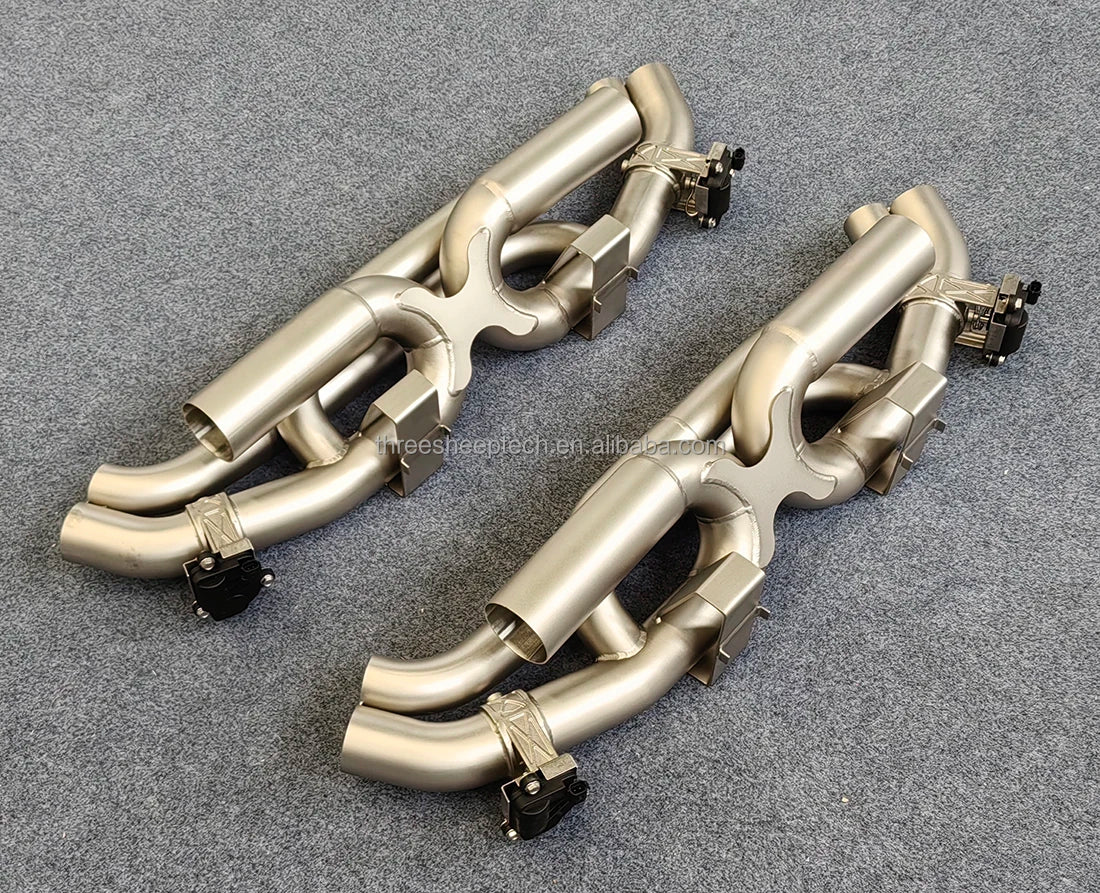 Active Sound Tuning Exhaust Muffler With Valves for Porsche  911 992 Gt3 Stainless Steel304 Catback Muffler Car Accessories