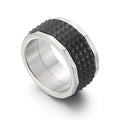 Fongten 12mm Rivet Pyramid Rings For Women Men Stainless Steel Hip Hop Anillos Hombres Classic Charm Ring Jewelry Christmas Gift