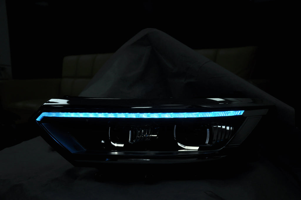 Car Accessories Blue Light of Headlight for V W PASSAT  /MAGOTAN B8 2016- 2018LED  Headlamp Used for Aotu  Modified Cars