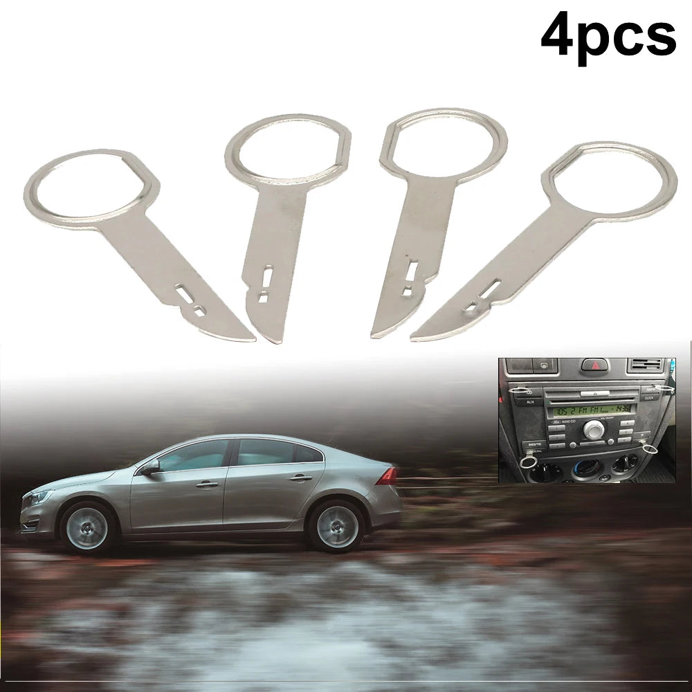 4Pcs Radio Removal Stereo Key Release Pin Head Unit O  Practical Extraction s for VW  Car Accessories