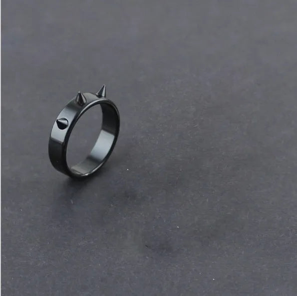 Self-defense Stainless Steel Rings Punk Style Men's And Women's Thorn Jewelry Joyas Para Hombres y Mujeres
