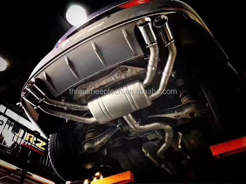 Audi S3 8P 8V Performance Exhaust Parts Auto Stainless Steel Catback Muffler with Valve Car Accessories Pipe