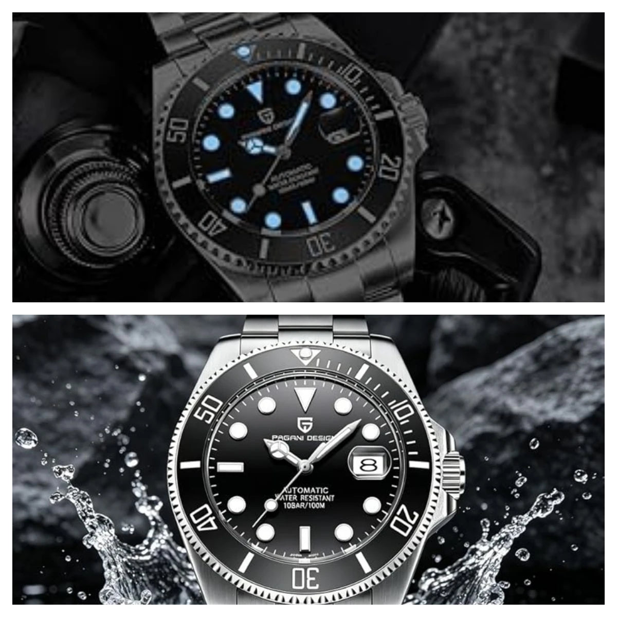 2026 New PAGANI Design PD-1639 Waterproof Japan 8215 Luxury Sapphire Crystal Glass Mechanical Men Watches Relogio Masculino