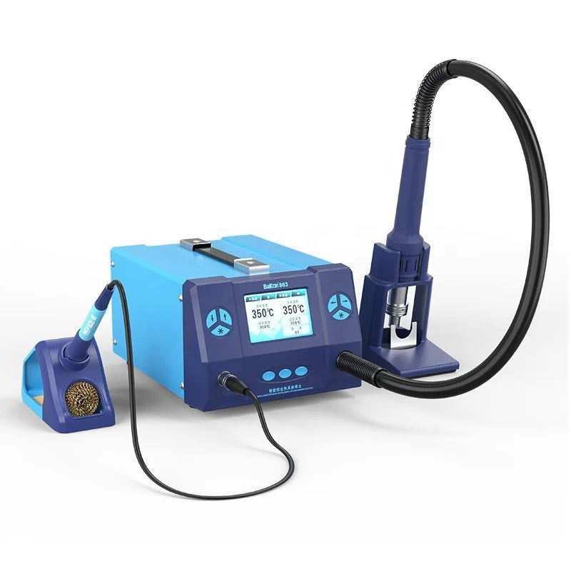 TGS Dual Welding Station 1000W Mechanic 861DS Electric Soldering BGA Rework Repair Tool Induction Dormant Wind Gun Digital Type