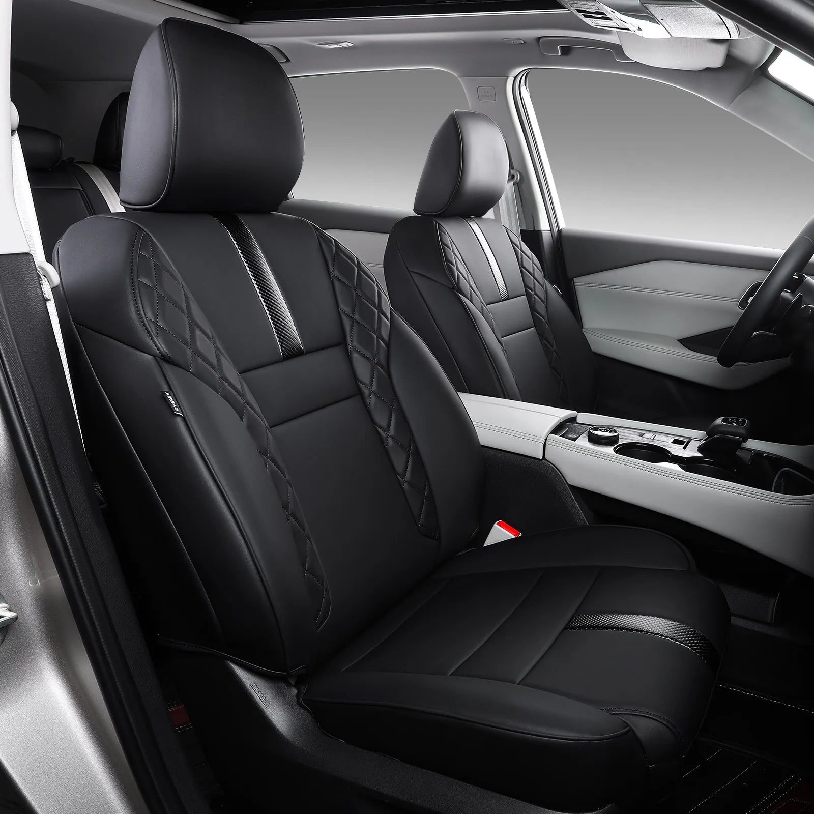 Luxury Sports Car Seat Cover Customized for 2017-2019 Nissan Rogue Leather Seat Covers All-Season Car Accessories