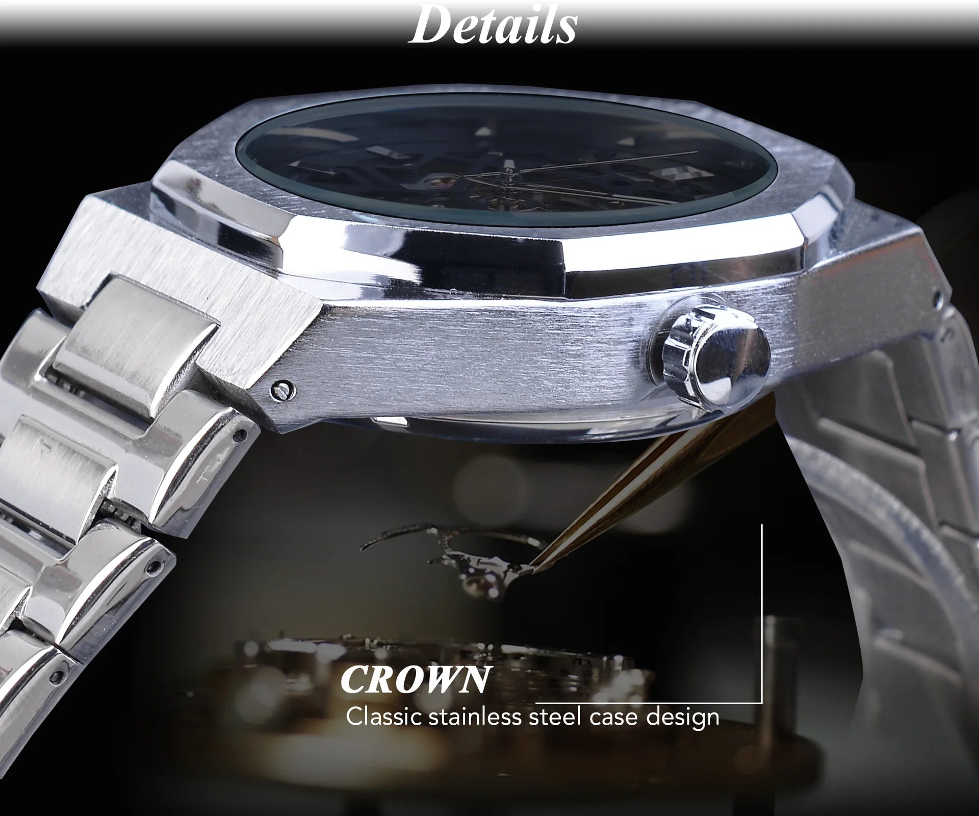 Watches Men Wrist Top Brand Waterproof Fashion Design Luminous Male Relojes Hombre Iced Out Tourbillon Skeleton Mechanical Watch
