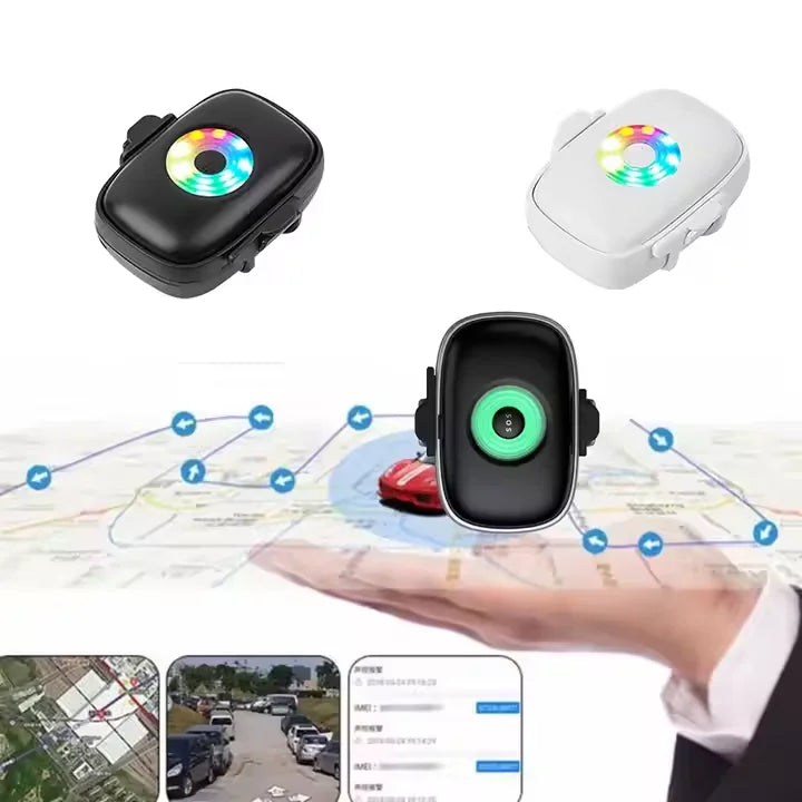 Colored Light Portable 4G GPS Tracker with Listening Function for Pets and Kids Waterproof IP66