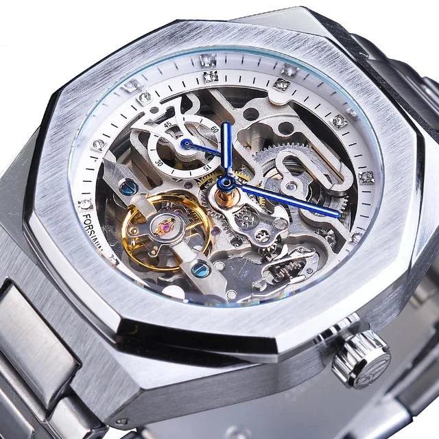 Watches Men Wrist Top Brand Waterproof Fashion Design Luminous Male Relojes Hombre Iced Out Tourbillon Skeleton Mechanical Watch