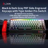 LDON 68 New Model RGB Wired Mechanical Keyboard 8000Hz Magnetic Switch 68 Laser Keys for PC Desktop Gaming Operation