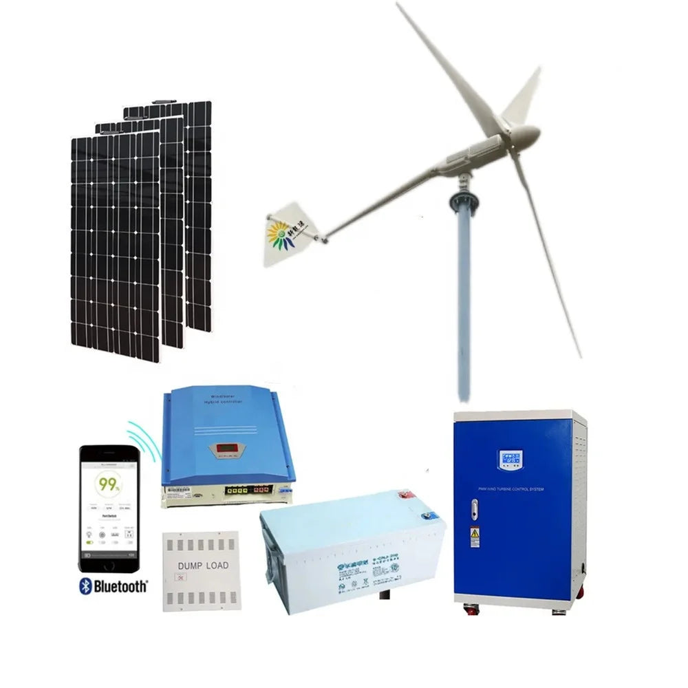 Real Power Horizontal Residential Wind Turbine 3kw Max 4.5kw 220v 380v 415v Wind Energy Generator