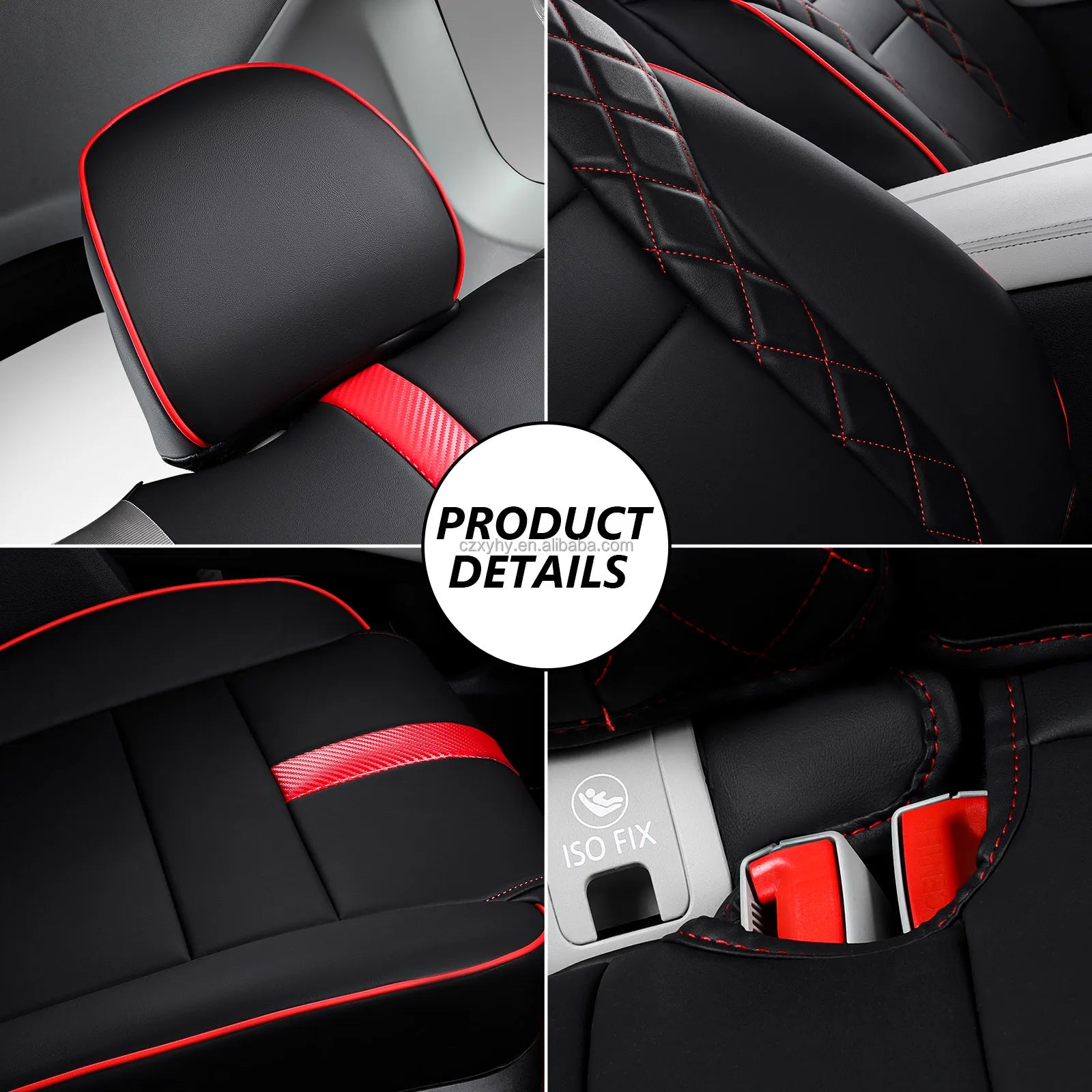 Luxury Sports Car Seat Cover Customized for 2017-2019 Nissan Rogue Leather Seat Covers All-Season Car Accessories
